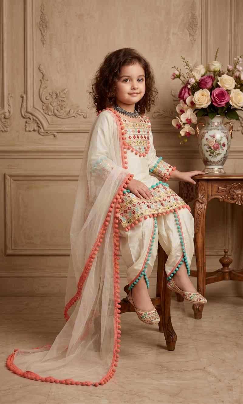 YNF Wholesale Faux Georgette Kids Suit  | Surat Manufacturer