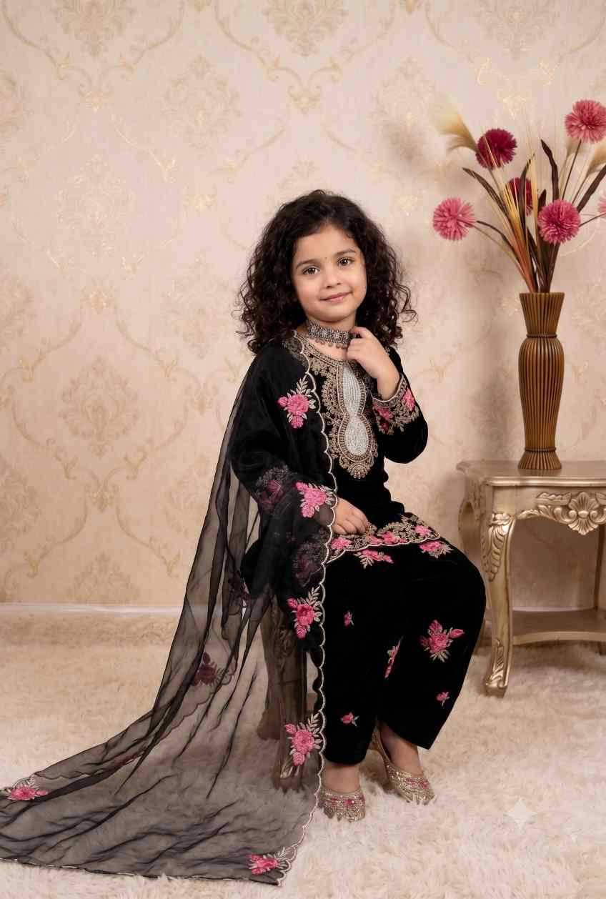 YNF Wholesale Faux Georgette Kids Suit  | Surat Manufacturer