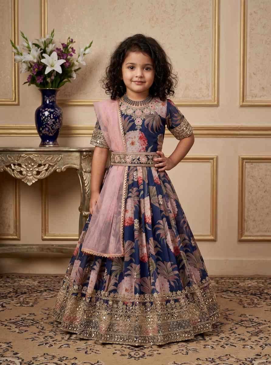 YNF Wholesale Faux Georgette Kids Gown  | Surat Manufacturer