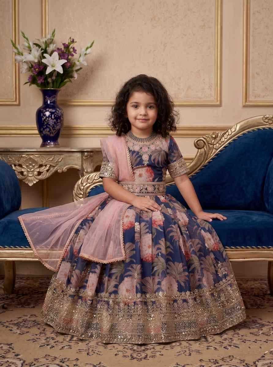 YNF Wholesale Faux Georgette Kids Gown  | Surat Manufacturer