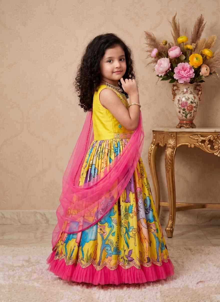 YNF Wholesale Faux Georgette Kids Gown  | Surat Manufacturer