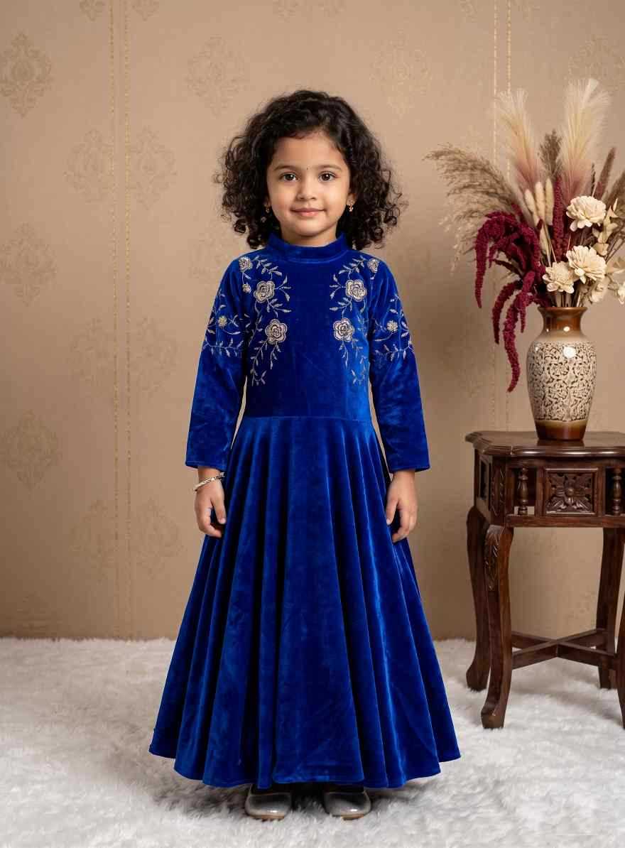 YNF Wholesale Faux Georgette Kids Gown  | Surat Manufacturer