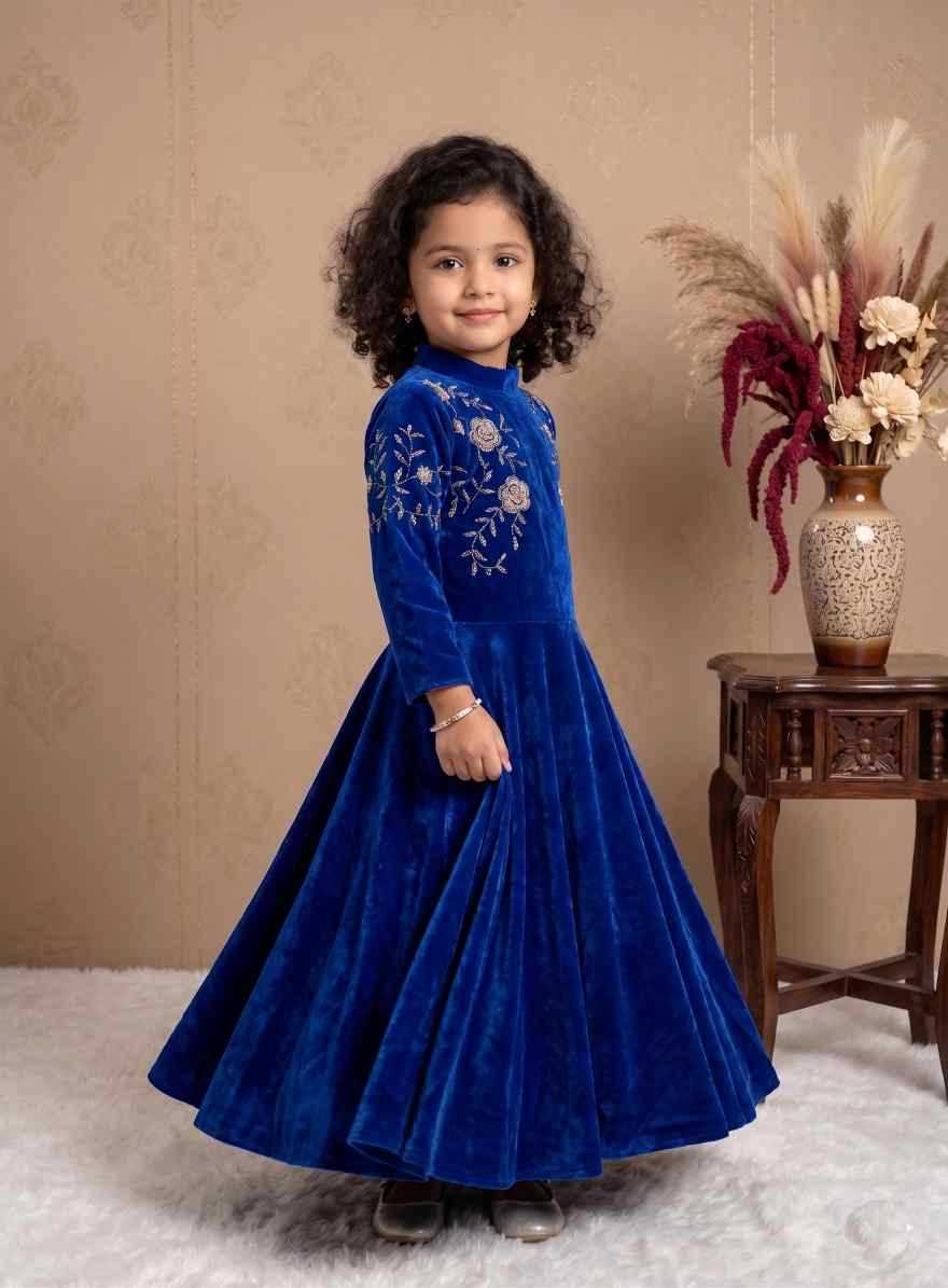 YNF Wholesale Faux Georgette Kids Gown  | Surat Manufacturer