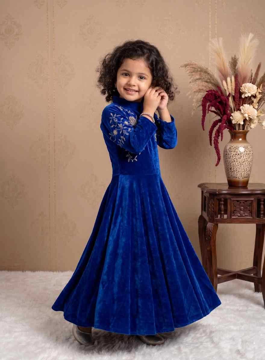 YNF Wholesale Faux Georgette Kids Gown  | Surat Manufacturer