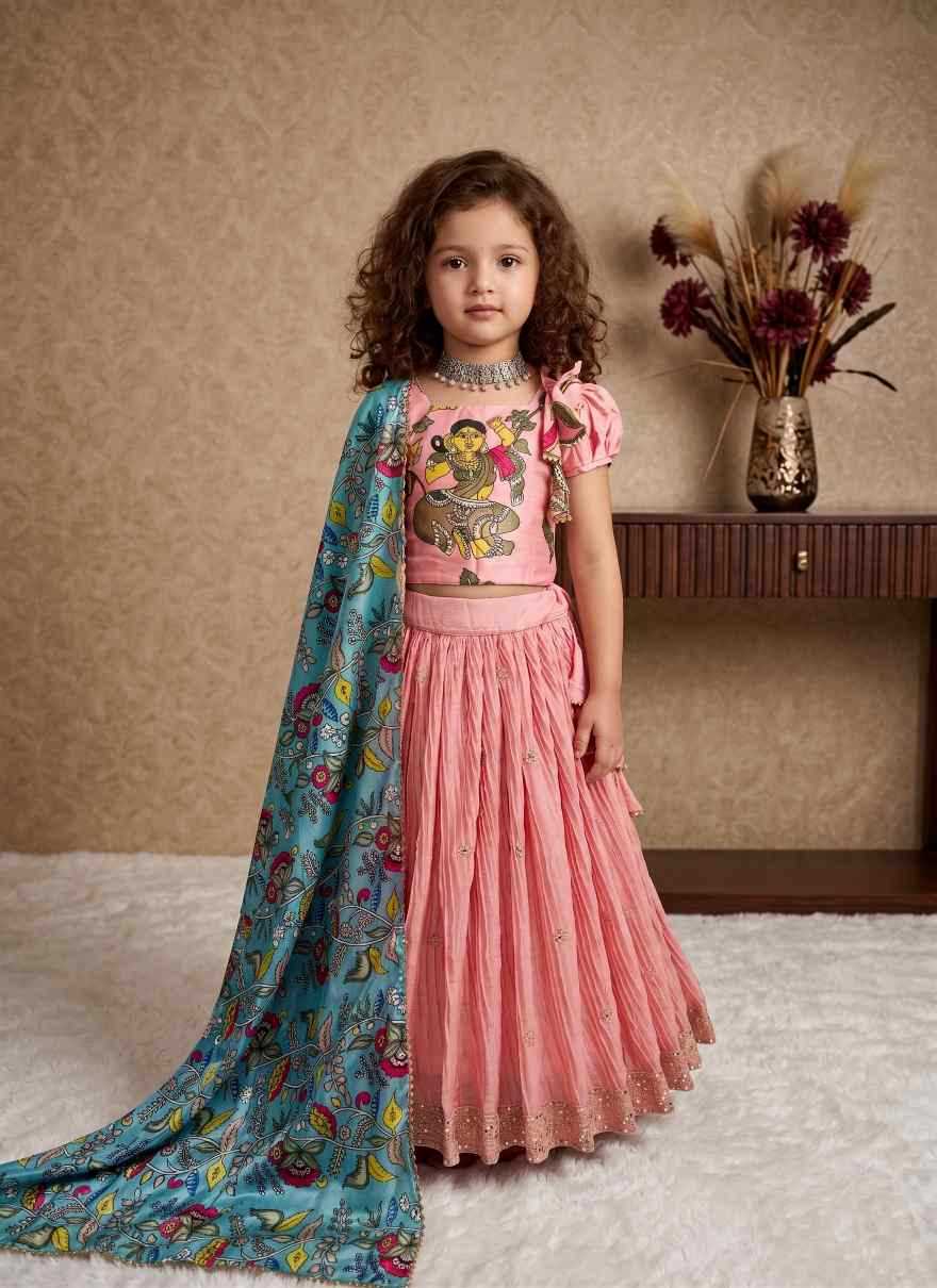 YNF Wholesale Chinon Silk Kids Lehenga  | Surat Manufacturer