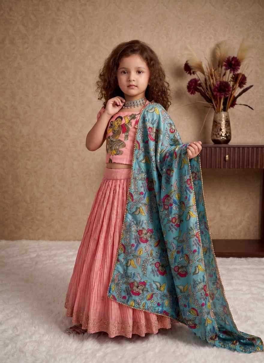 YNF Wholesale Chinon Silk Kids Lehenga  | Surat Manufacturer