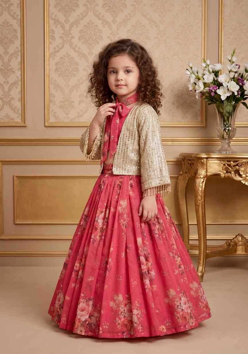 YNF Wholesale Chinon Silk Kids Lehenga  | Surat Manufacturer