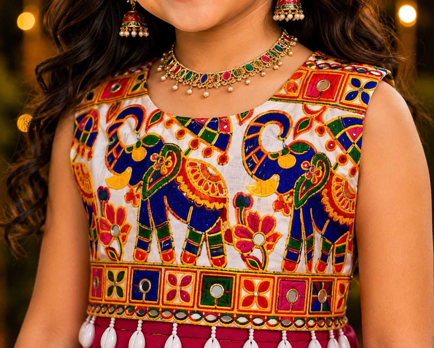 YNF Wholesale Premium Roman Silk Kids Lehenga RIN227 23 | Surat Manufacturer