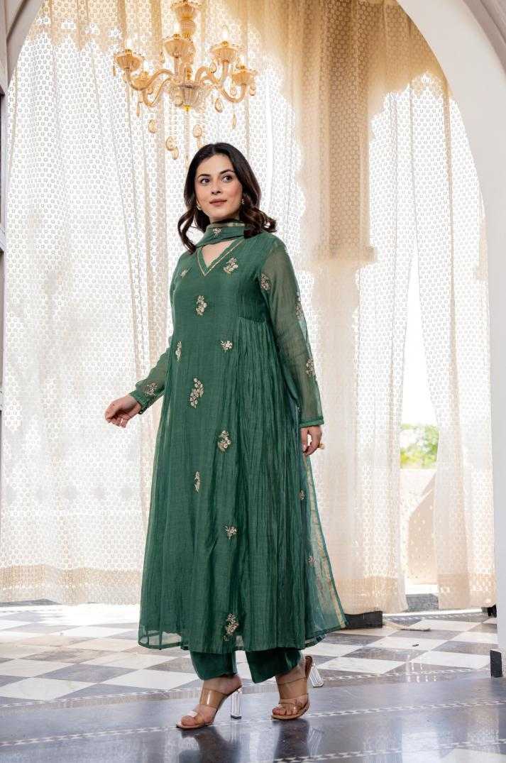 YNF Wholesale Chanderi Silk Ladies Silk Suit RIN228 646 | Surat Manufacturer
