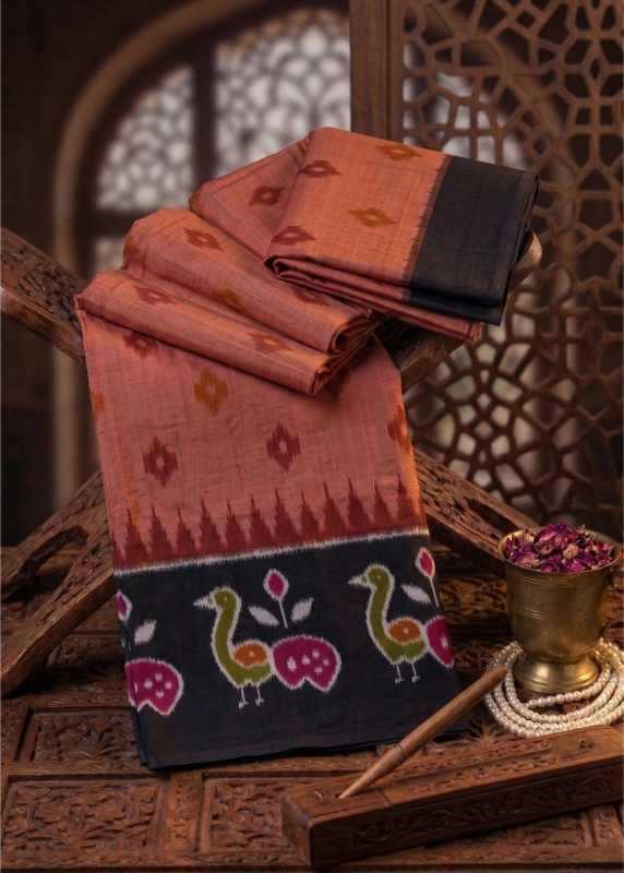YNF Wholesale Cotton Ikkat Saree RIN229 Ton | Surat Manufacturer