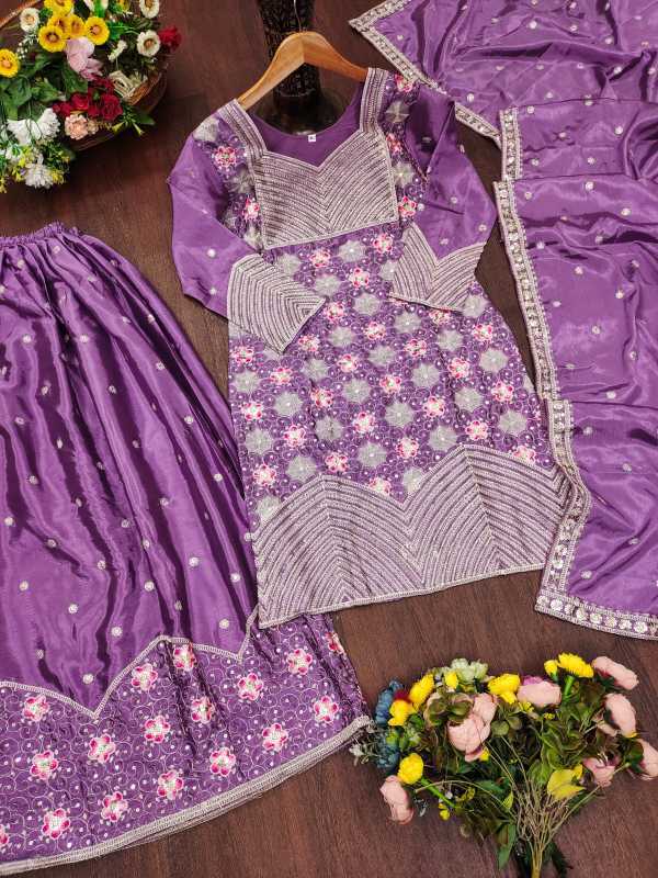YNF Wholesale Chinon Ladies Suits  | Surat Manufacturer