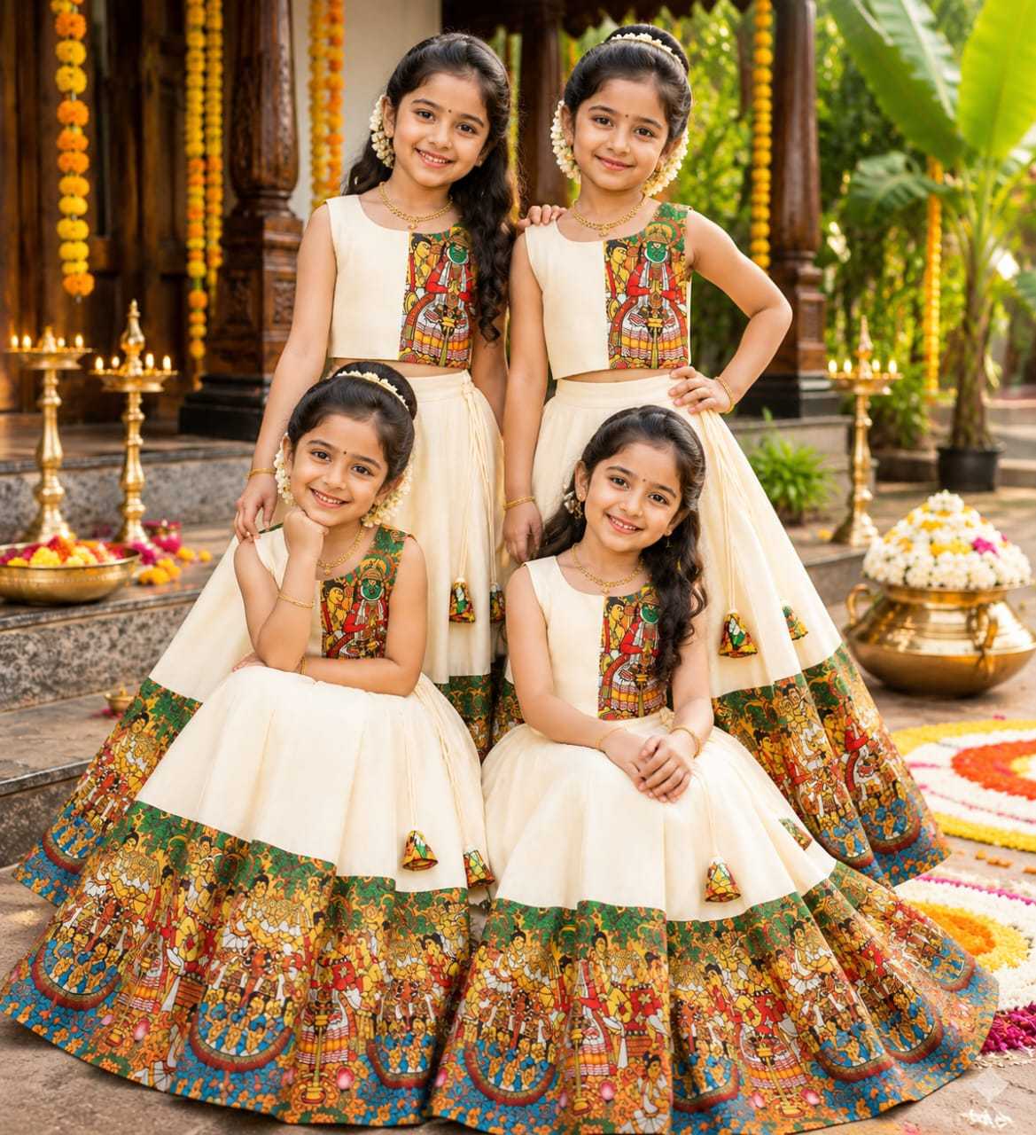 YNF Wholesale Dola Silk Kids Lehenga RIN235 Anika | Surat Manufacturer