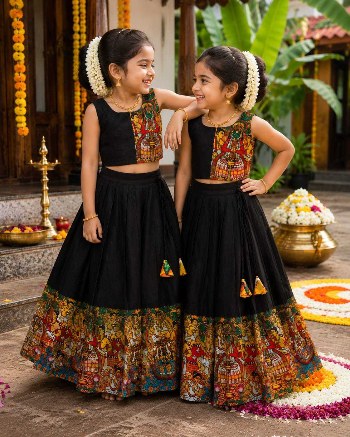 YNF Wholesale Dola Silk Kids Lehenga RIN235 Anika | Surat Manufacturer
