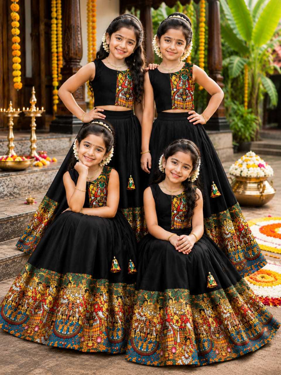 YNF Wholesale Dola Silk Kids Lehenga RIN235 Anika | Surat Manufacturer