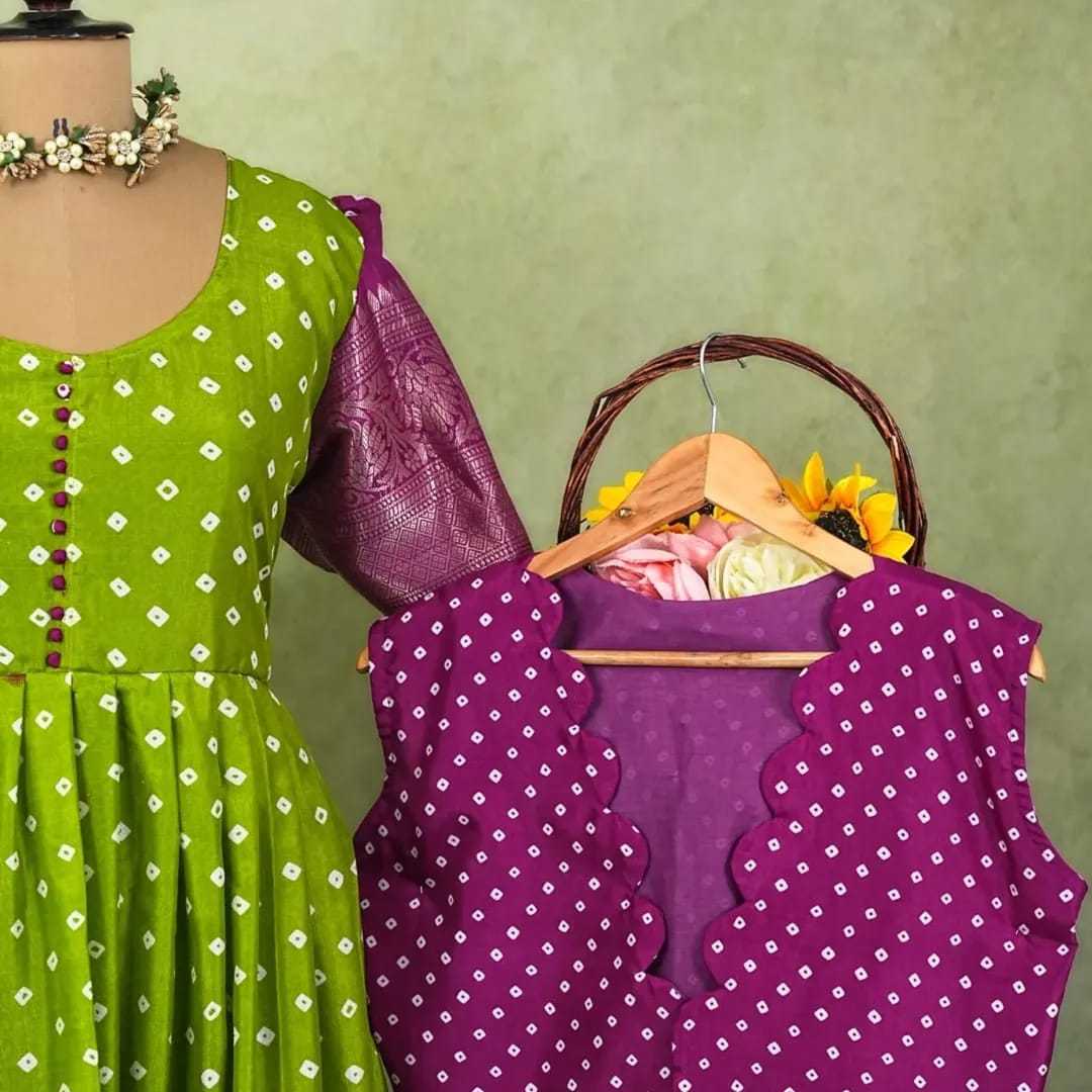 YNF Wholesale Dola Silk Kids Gown RIN235 Anya | Surat Manufacturer
