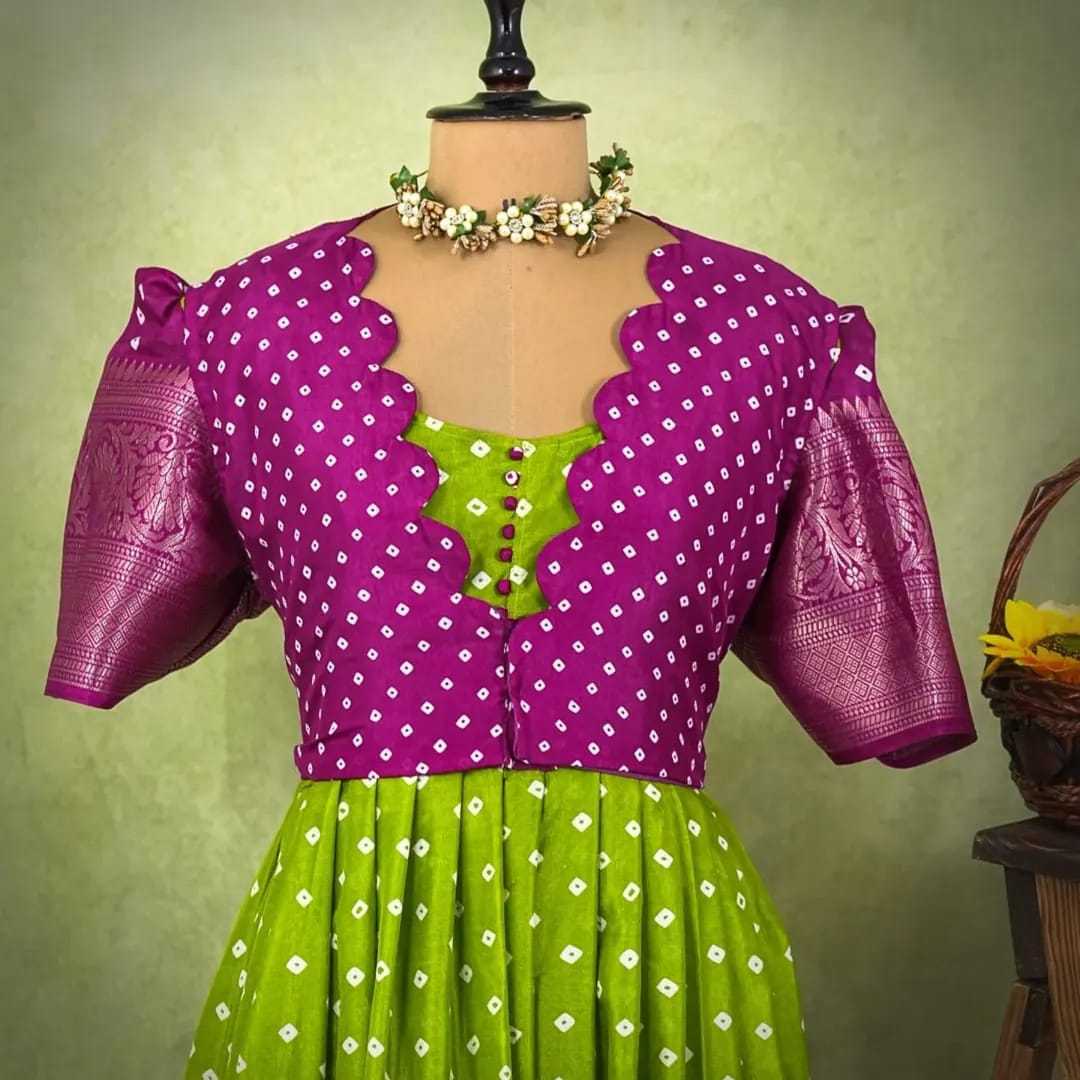 YNF Wholesale Dola Silk Kids Gown RIN235 Anya | Surat Manufacturer