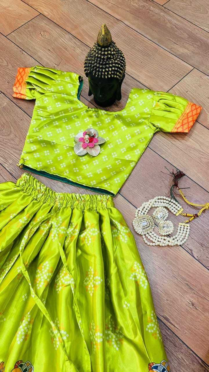 YNF Wholesale Satin Silk Kids Lehenga  | Surat Manufacturer