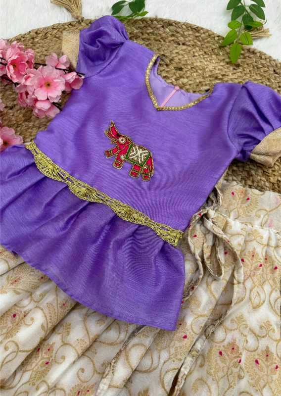 YNF Wholesale Cotton Kids Lehenga  | Surat Manufacturer