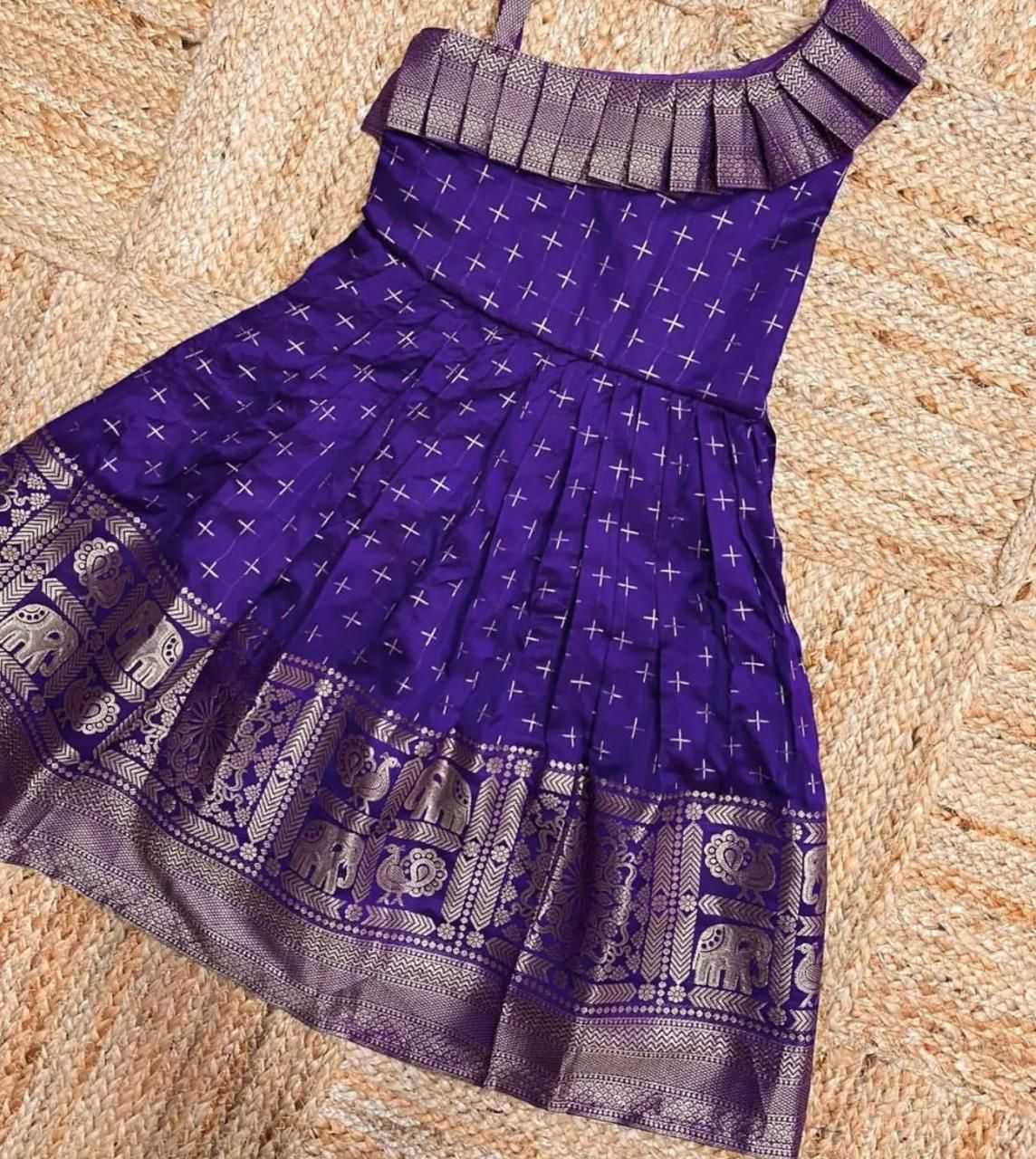 YNF Wholesale Jacquard Kids Gown  | Surat Manufacturer