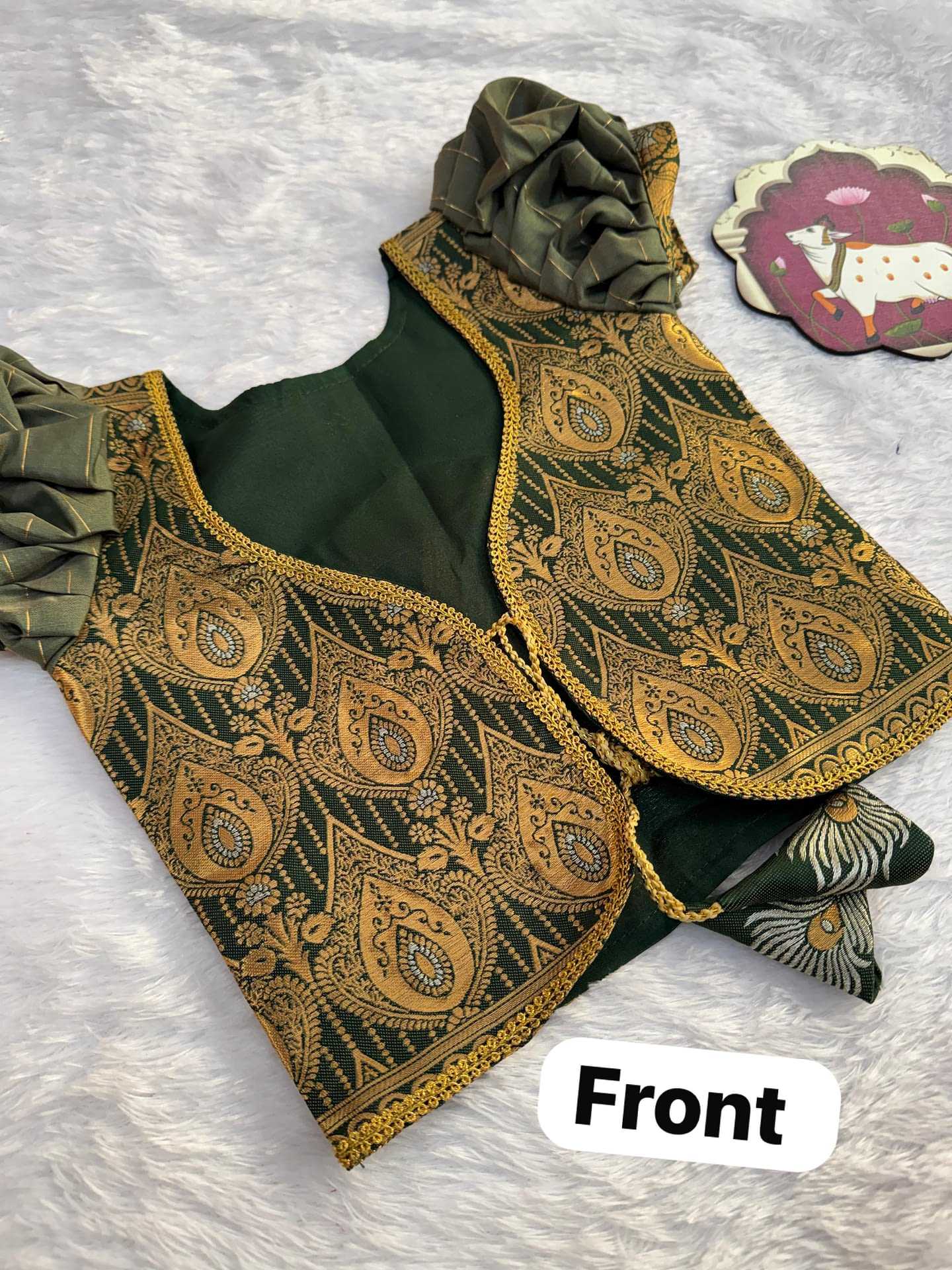 YNF Wholesale Banarasi Jacquard Kids Gown  | Surat Manufacturer