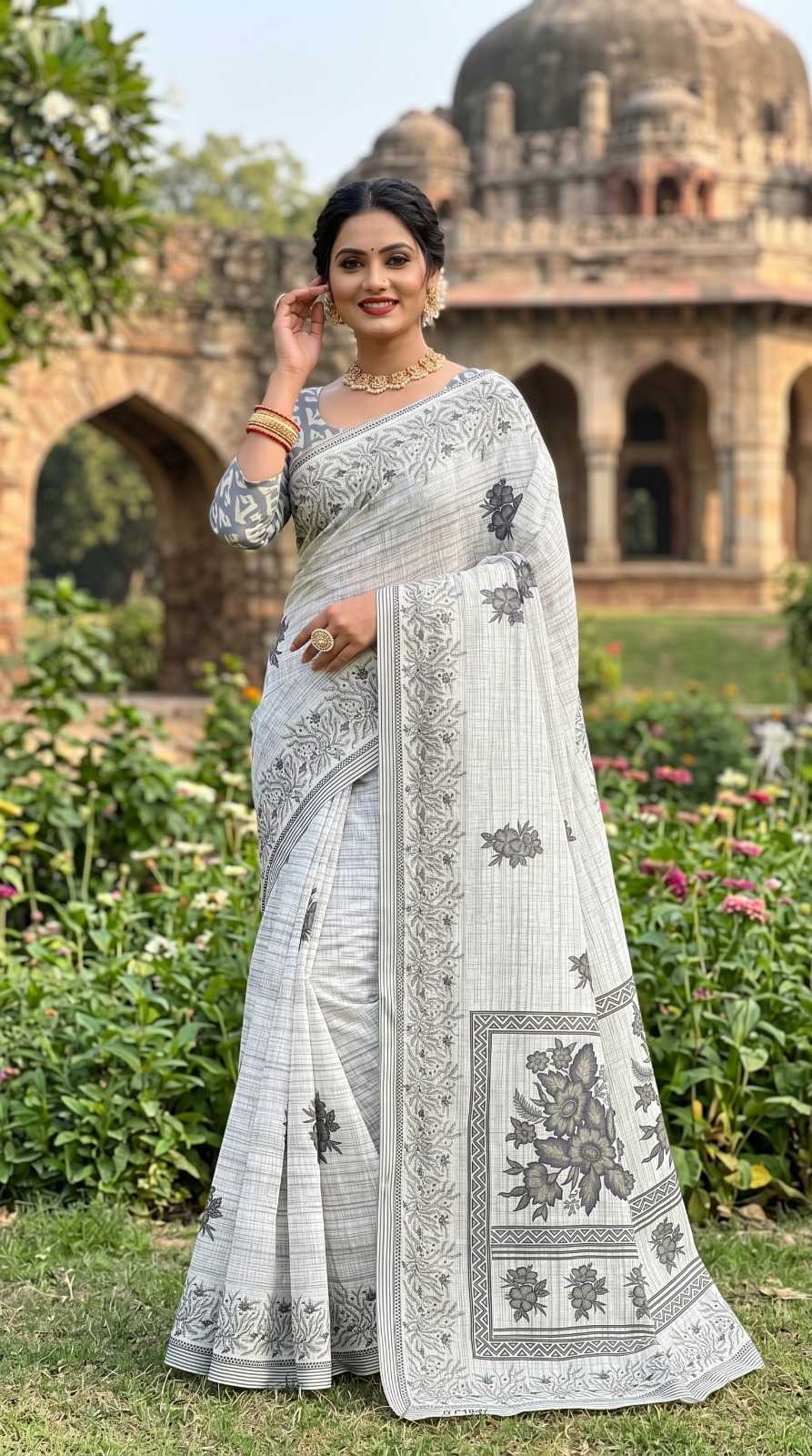 YNF Wholesale Soft Cotton Designer Sarees | Surat Manufacturer