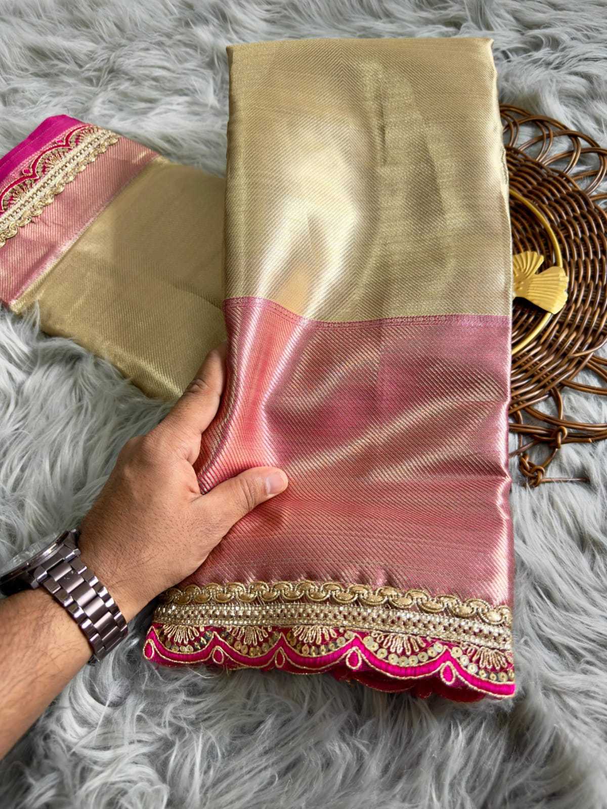YNF Wholesale Tissue Silk Soft Silk Sarees | Surat Manufacturer