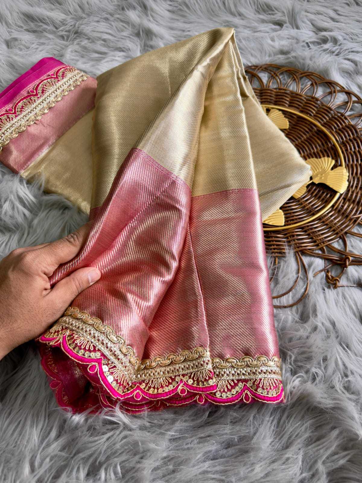 YNF Wholesale Tissue Silk Soft Silk Sarees | Surat Manufacturer