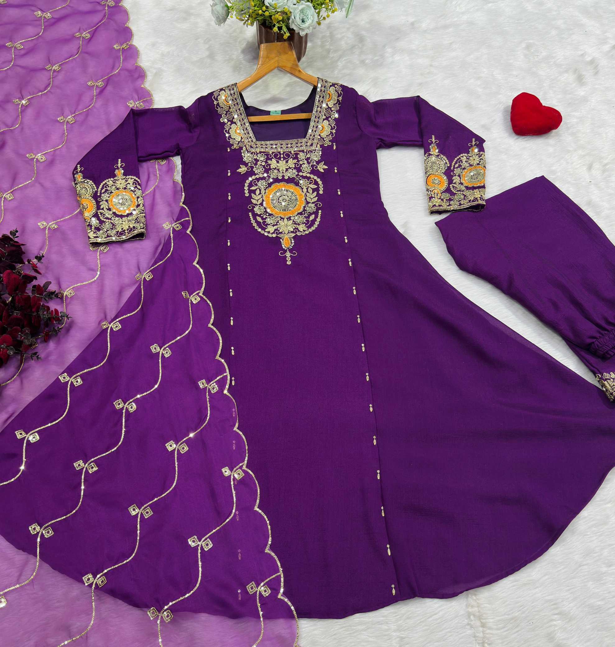 YNF Wholesale Vichitra Silk Embroidery Suits KESH104 6144 | Surat Manufacturer