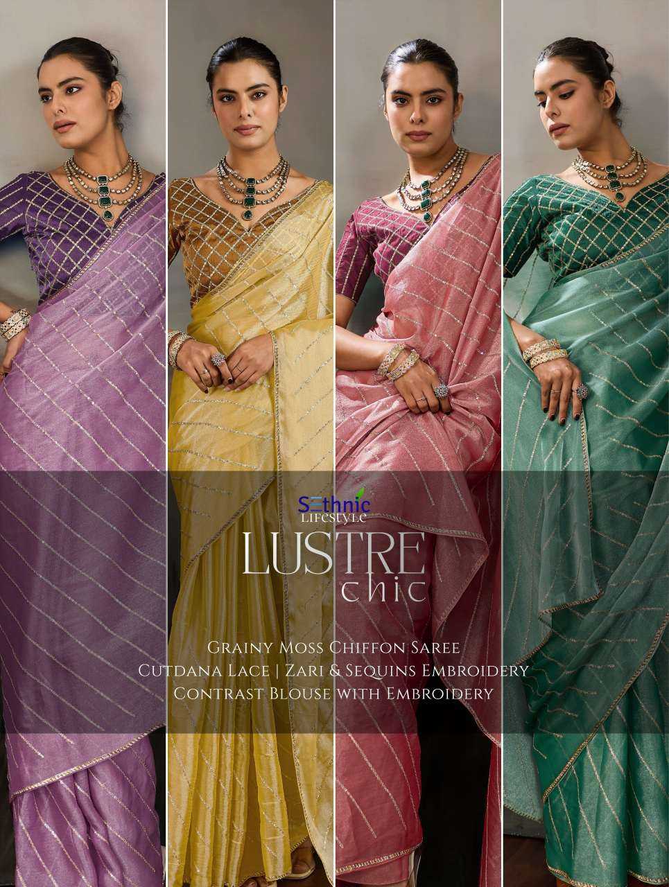 YNF Wholesale Chiffon Designer Sarees KESH113 Luster Chic | Surat Manufacturer