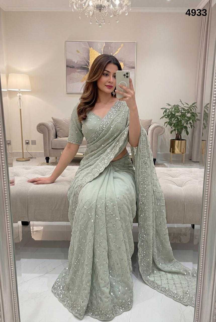 YNF Wholesale Silver Plated Ready To Wear Sarees KESH114 Aanya | Surat Manufacturer
