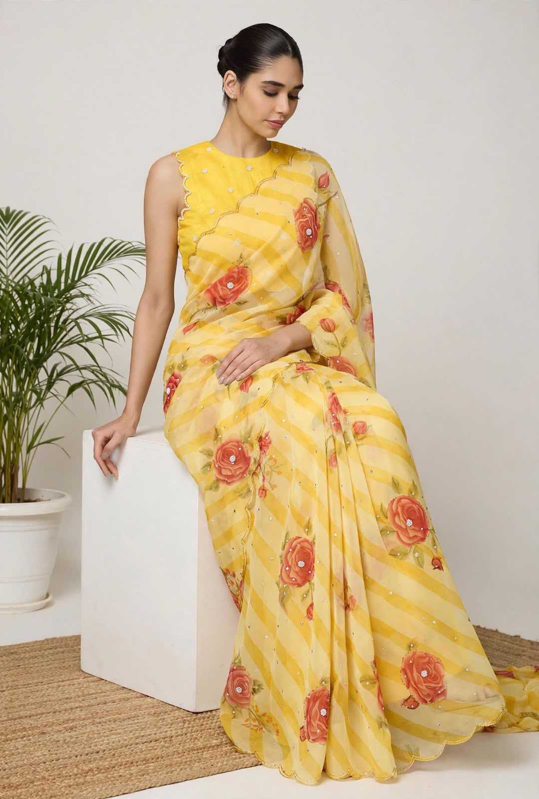 YNF Wholesale Georgette Printed Sarees KESH115 Vaidehika | Surat Manufacturer