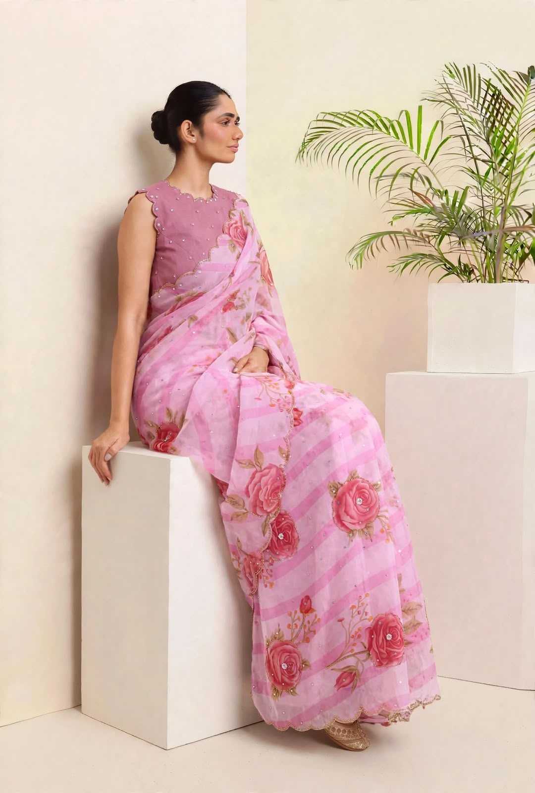 YNF Wholesale Georgette Printed Sarees KESH115 Vaidehika | Surat Manufacturer
