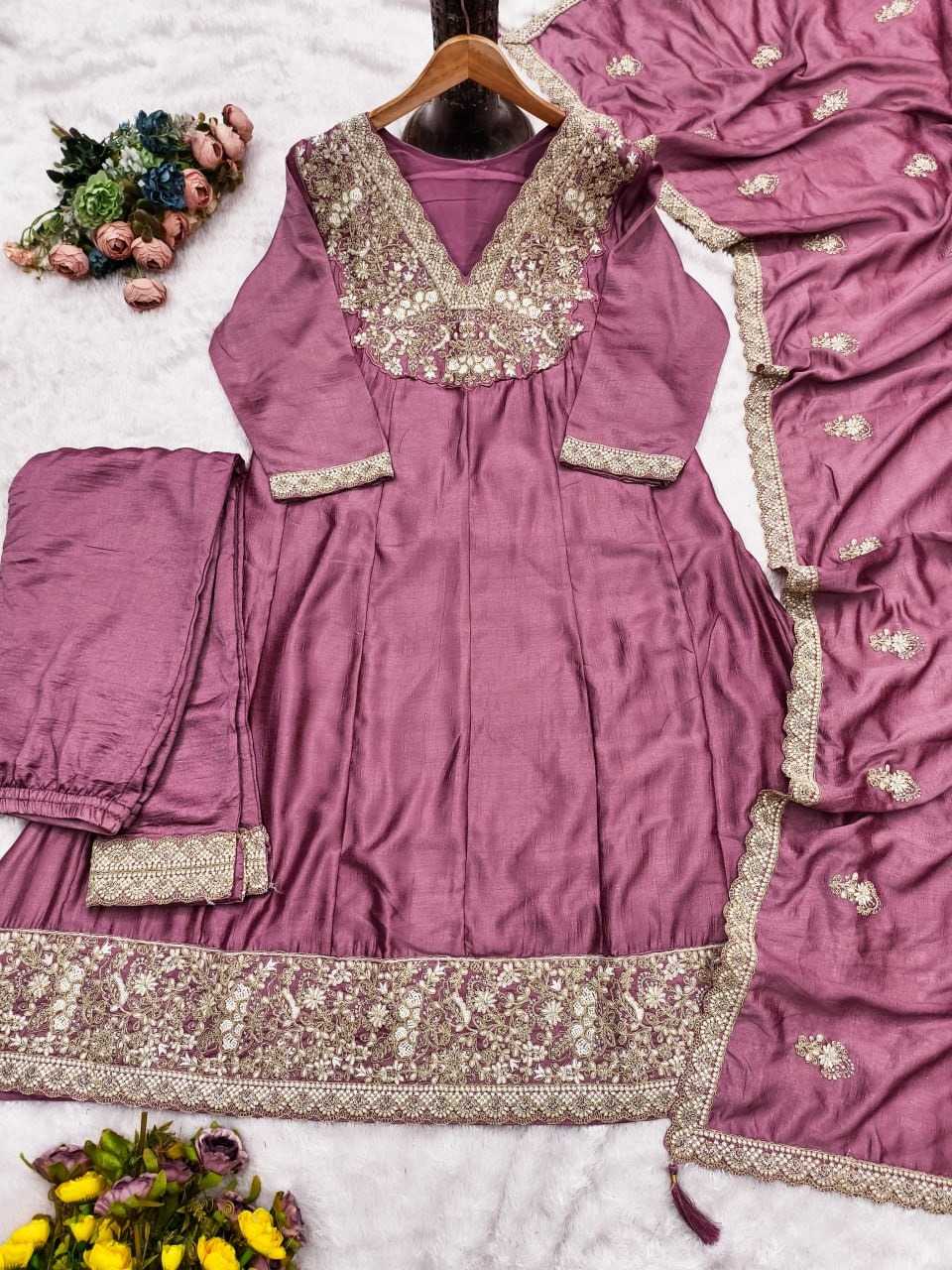 YNF Wholesale Premium Silk Embroidery Suits KESH129 10446A | Surat Manufacturer