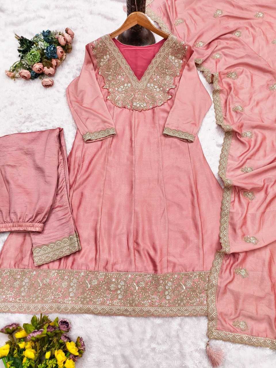 YNF Wholesale Premium Silk Embroidery Suits KESH129 10446A | Surat Manufacturer