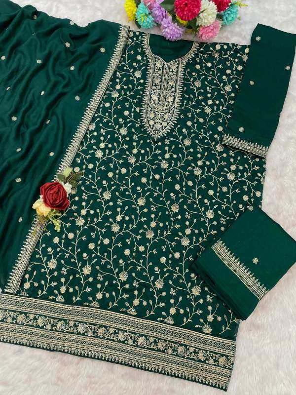 YNF Wholesale Faux Blooming Embroidery Suits KESH129 114 | Surat Manufacturer