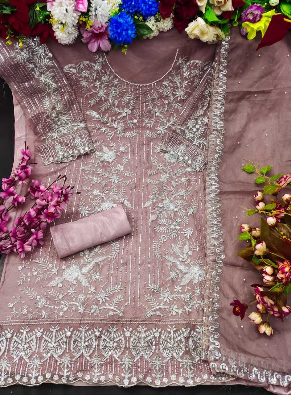 YNF Wholesale Organza Embroidery Suits KESH129 148 | Surat Manufacturer