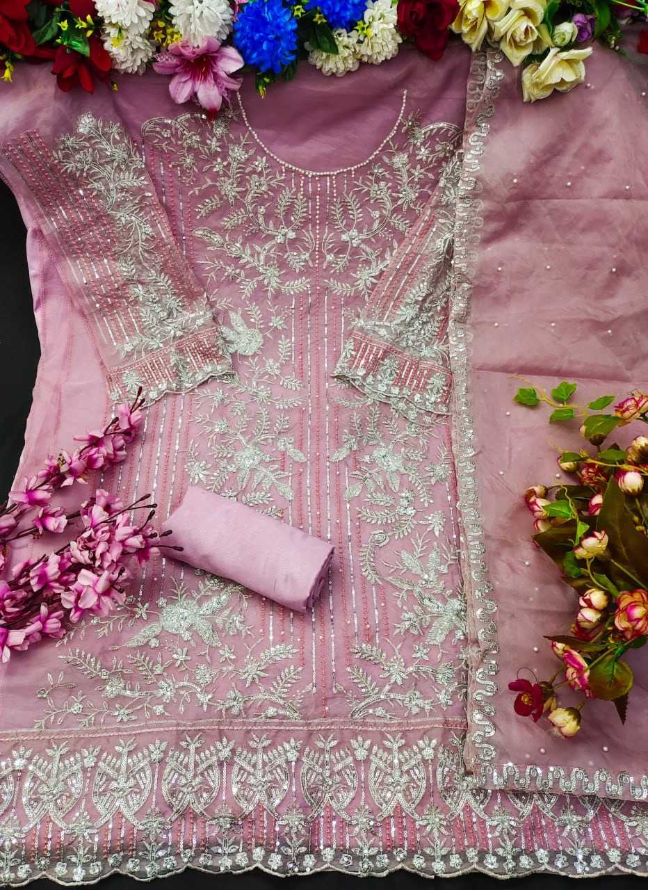 YNF Wholesale Organza Embroidery Suits KESH129 148 | Surat Manufacturer