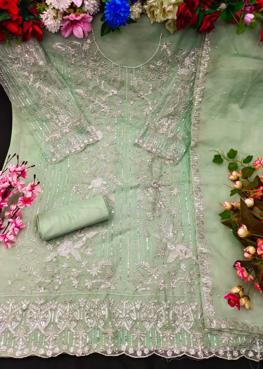 YNF Wholesale Organza Embroidery Suits KESH129 148 | Surat Manufacturer