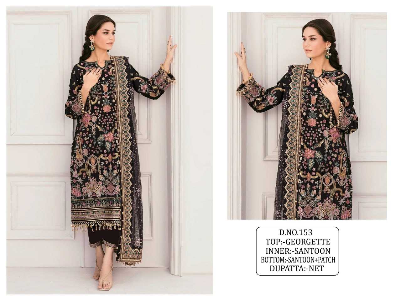 YNF Wholesale Georgette Embroidery Suits KESH129 153 | Surat Manufacturer