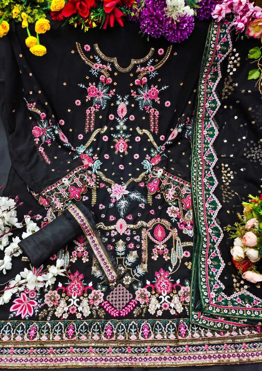 YNF Wholesale Georgette Embroidery Suits KESH129 153 | Surat Manufacturer