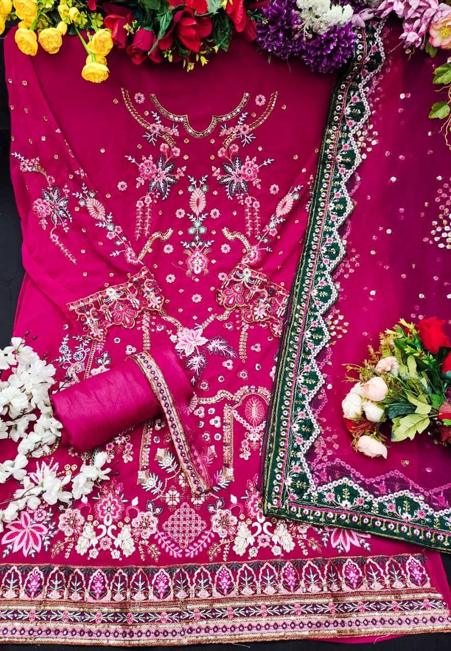 YNF Wholesale Georgette Embroidery Suits KESH129 153 | Surat Manufacturer