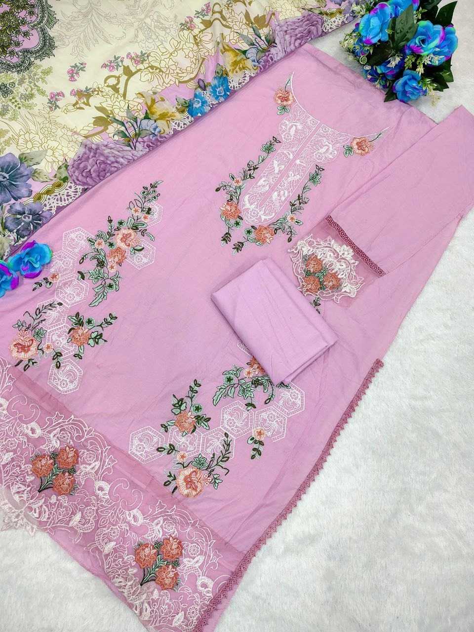 YNF Wholesale Cotton Embroidery Suits KESH129 191 | Surat Manufacturer