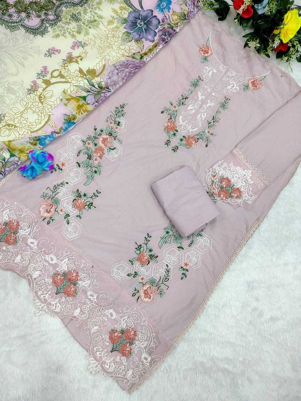 YNF Wholesale Cotton Embroidery Suits KESH129 191 | Surat Manufacturer