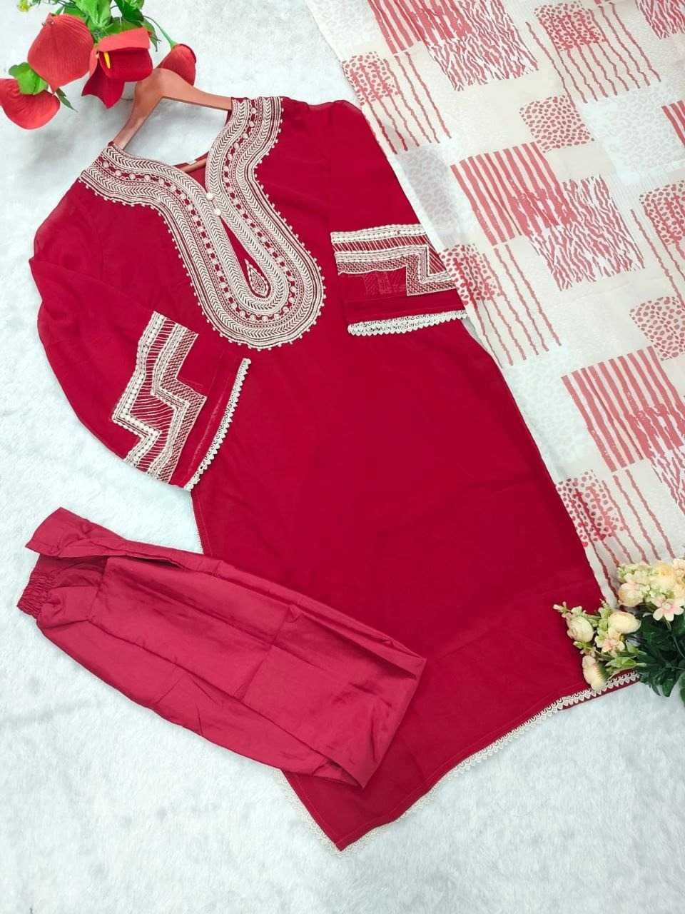 YNF Wholesale Faux Georgette Embroidery Suits KESH129 198 | Surat Manufacturer