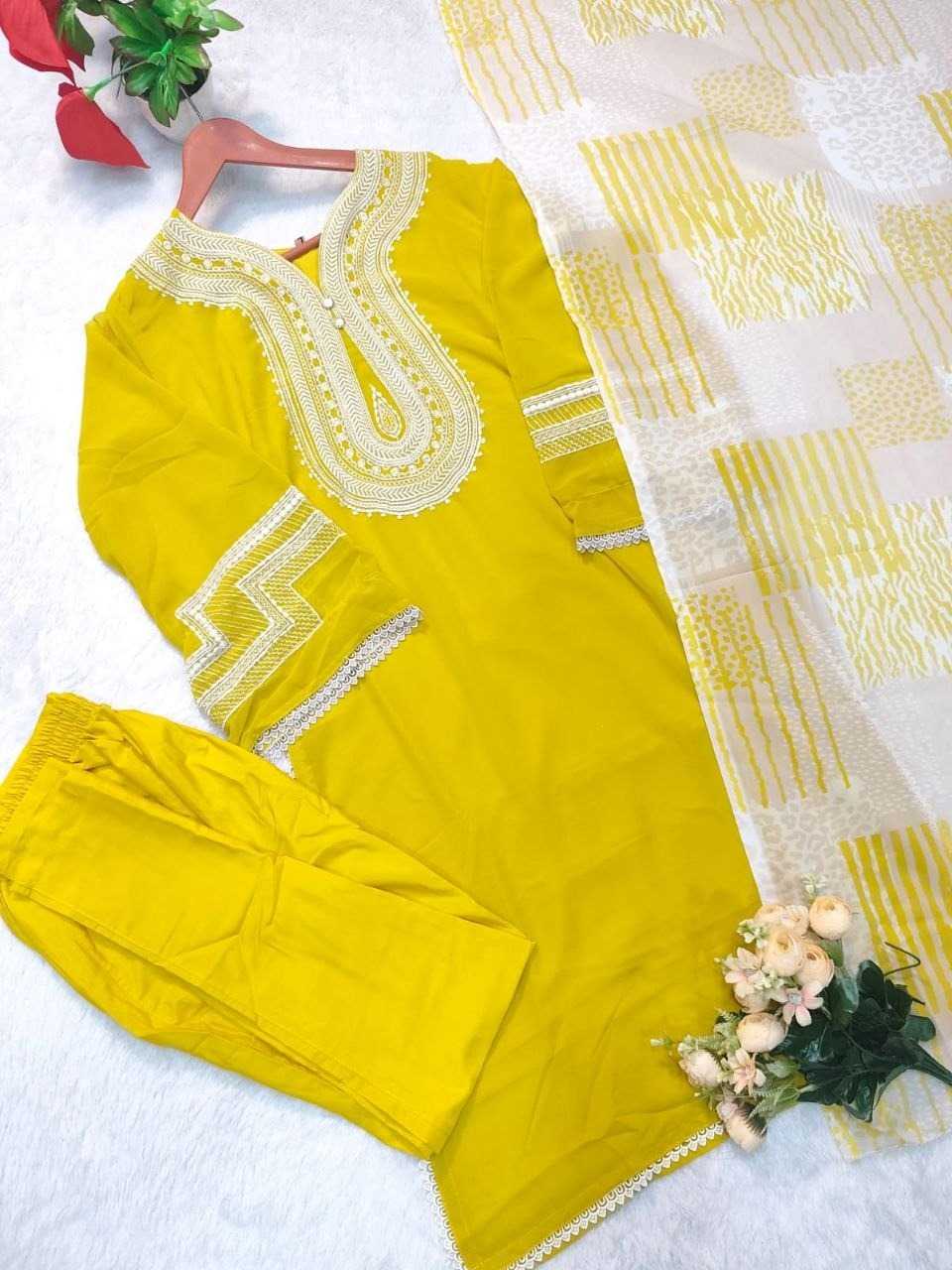 YNF Wholesale Faux Georgette Embroidery Suits KESH129 198 | Surat Manufacturer