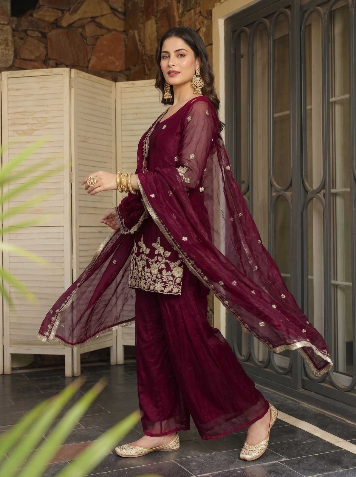YNF Wholesale Satin Embroidery Suits KESH129 Juhee | Surat Manufacturer