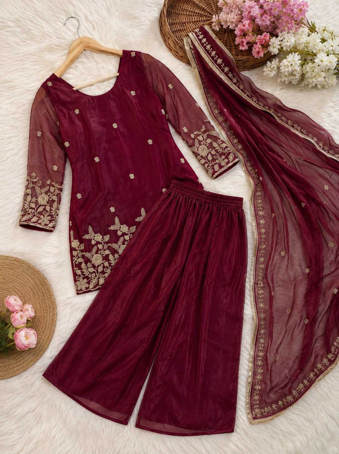 YNF Wholesale Satin Embroidery Suits KESH129 Juhee | Surat Manufacturer