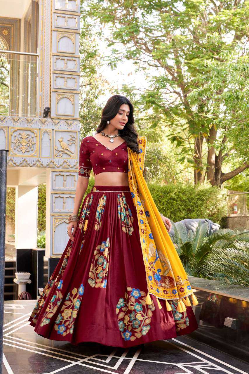 YNF Wholesale Tussar Silk Silk Lehenga KESH134 1239 | Surat Manufacturer