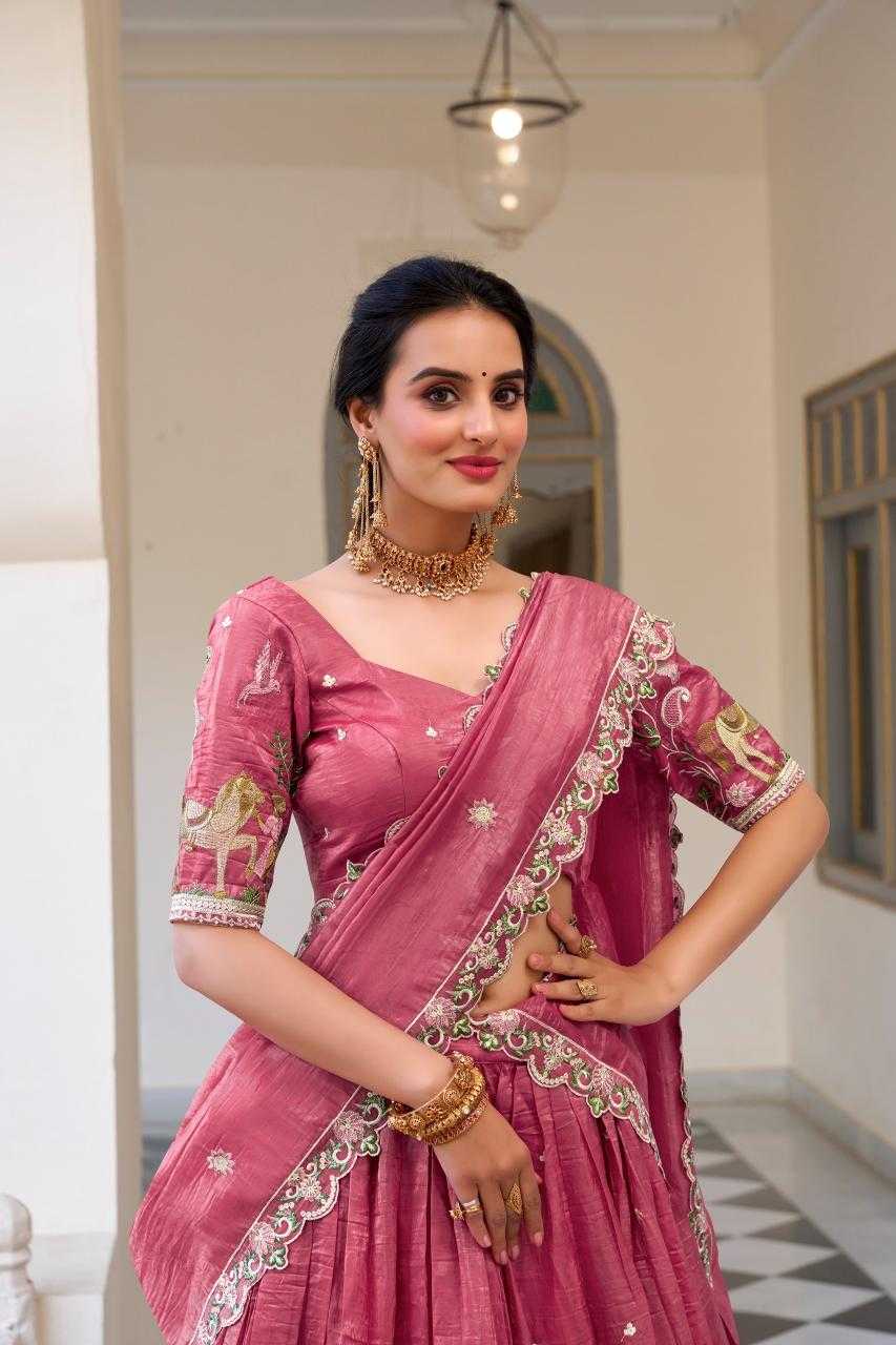YNF Wholesale Soft Gold Crush Embroidered Lehenga KESH134 1435 | Surat Manufacturer