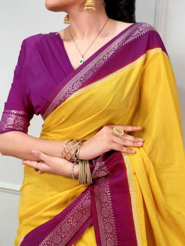YNF Wholesale Mysore Silk Zari Border Sarees KESH134 7900 | Surat Manufacturer